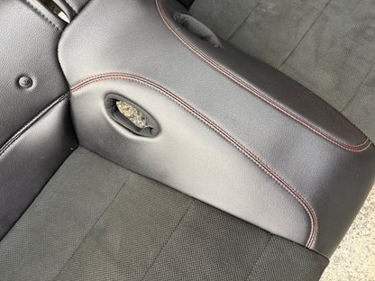 2018-2023 Ford Mustang GT/CS Black Leather/Suede Coupe Rear Seats