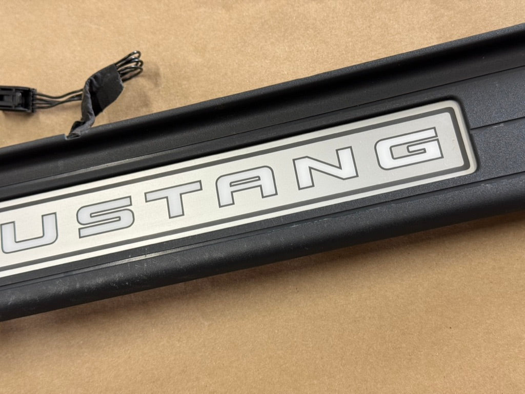 2024-2026 Ford Mustang "My Color" Sill/Scuff Plates Interior Trim Black