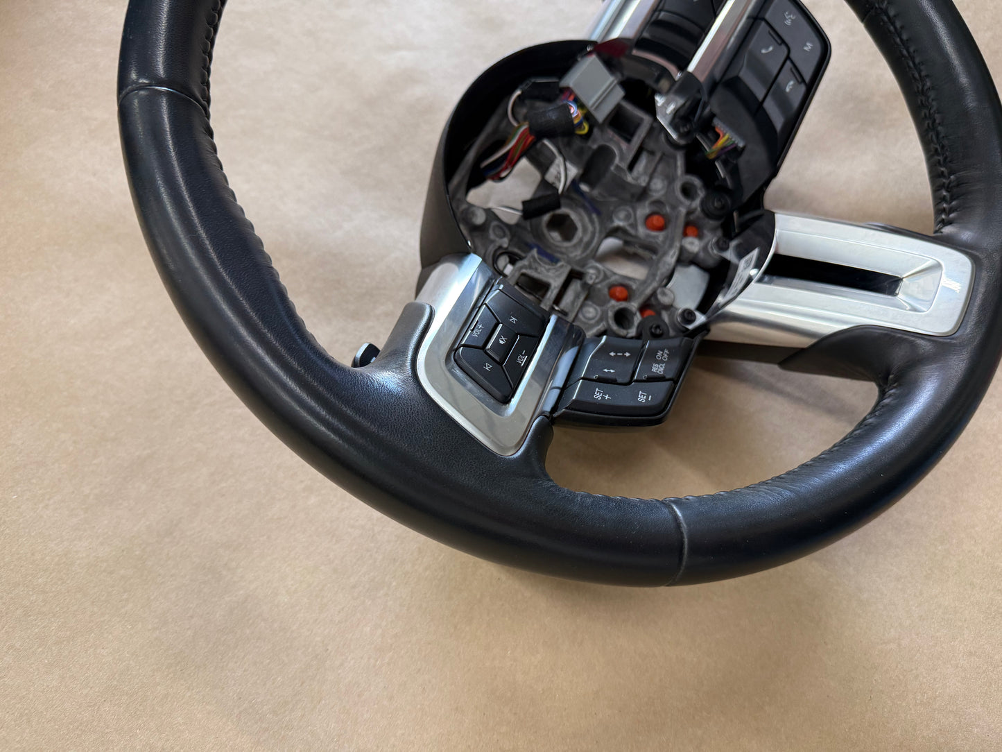 2018-2023 Ford Mustang Leather Steering Wheel Automatic Paddle Shifters