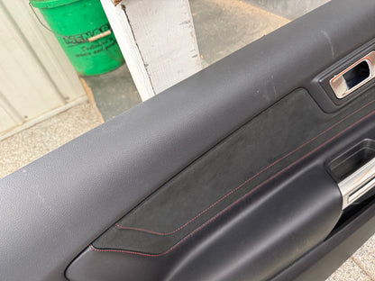 2018-2023 Ford Mustang LH RH California Special Door Panels Pair Red Stitch