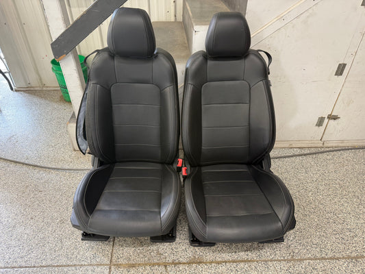 2018-2023 Ford Mustang GT Premium Leather Front Seats Black Heated/Cooled