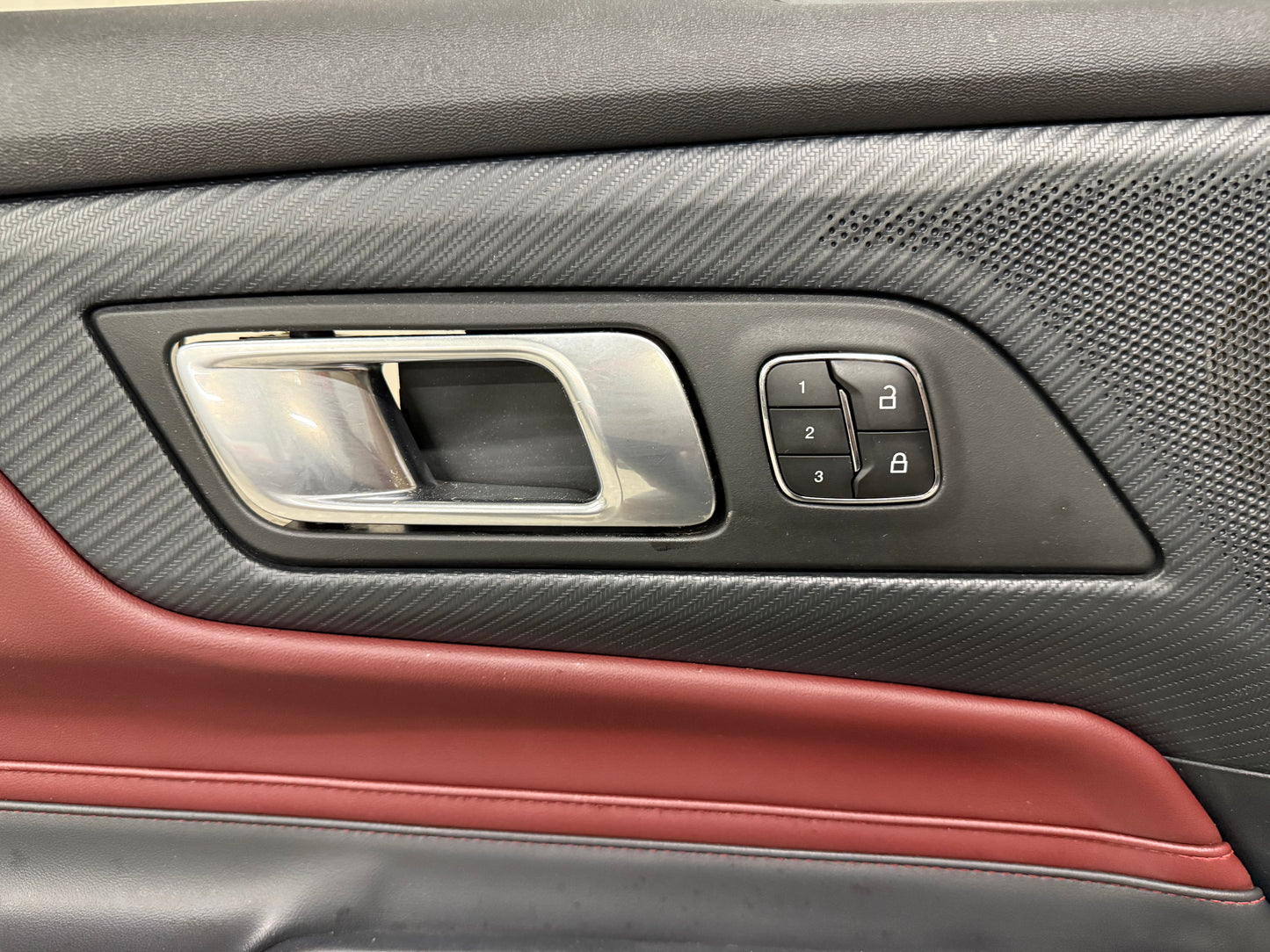 2024-2026 Mustang GT EcoBoost LH RH Premium Leather Insert Door Panels Pair