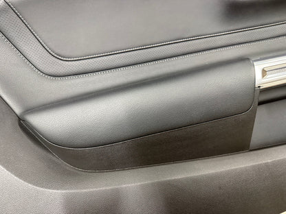 2018-2023 Ford Mustang GT LH Driver Leather Insert Door Panel Grey Stitching