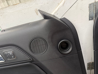 2015-2017 Ford Mustang GT V6 EcoBoost LH RH Leather Insert Door Panels Pair