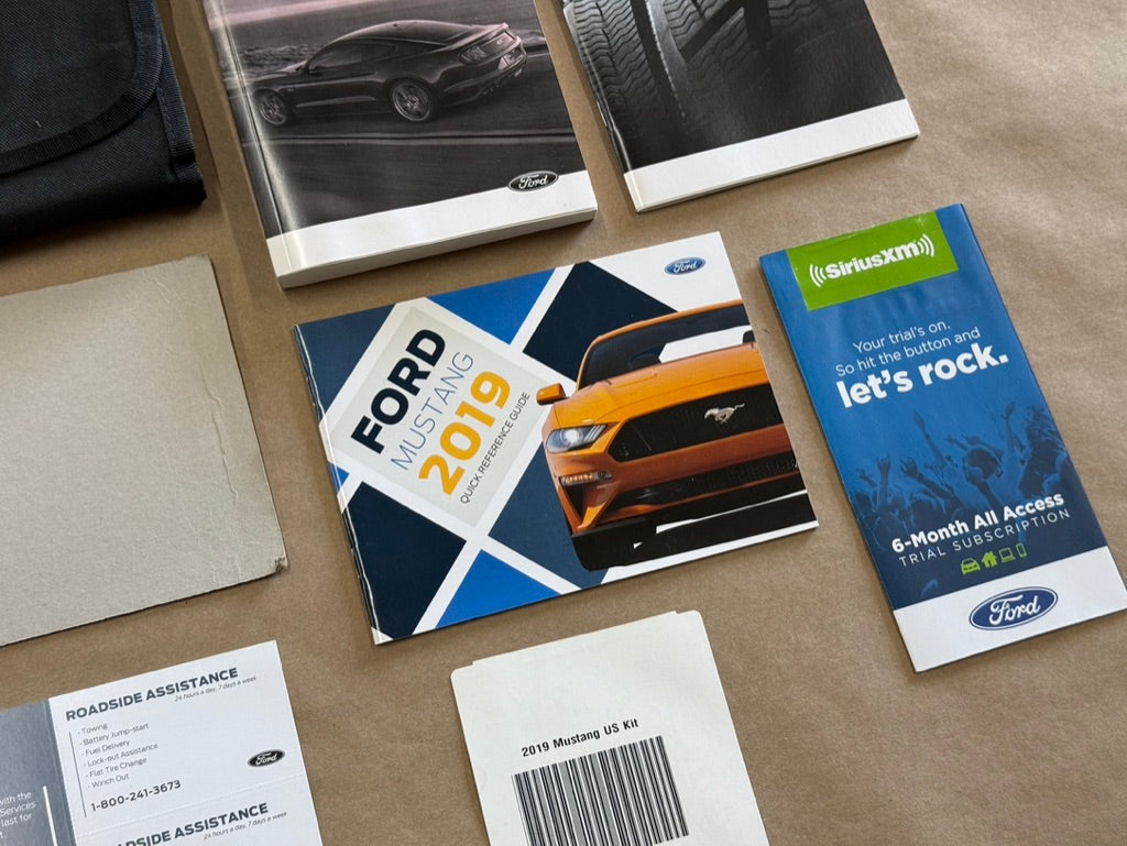 2019 Ford Mustang GT Owners Manual And Literature w/Cover
