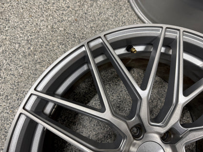 2015-2023 Ford Mustang F1R F103 Brushed Silver Wheels Set of 4 20x10"