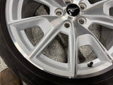 2015-2023 Ford Mustang GT Ice White Wheel Rim 19"x9" Pirelli Tire 255/40/R19