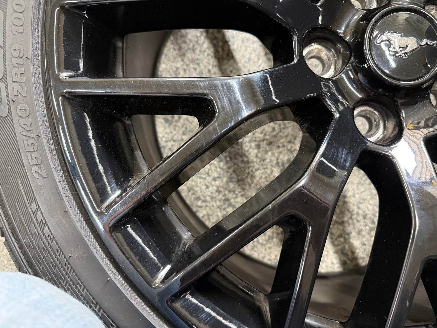 2015-2023 Mustang GT 5.0 19x9" Wheel Rim PP1 Front 255/40/19 Kumho