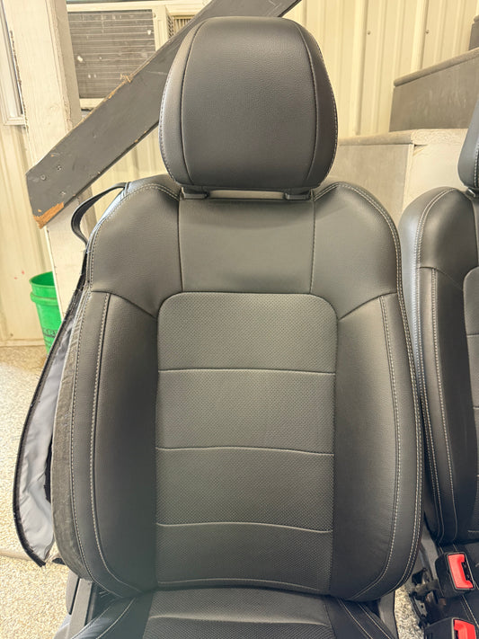 2018-2023 Ford Mustang GT Premium Leather Front Seats Black Heated/Cooled