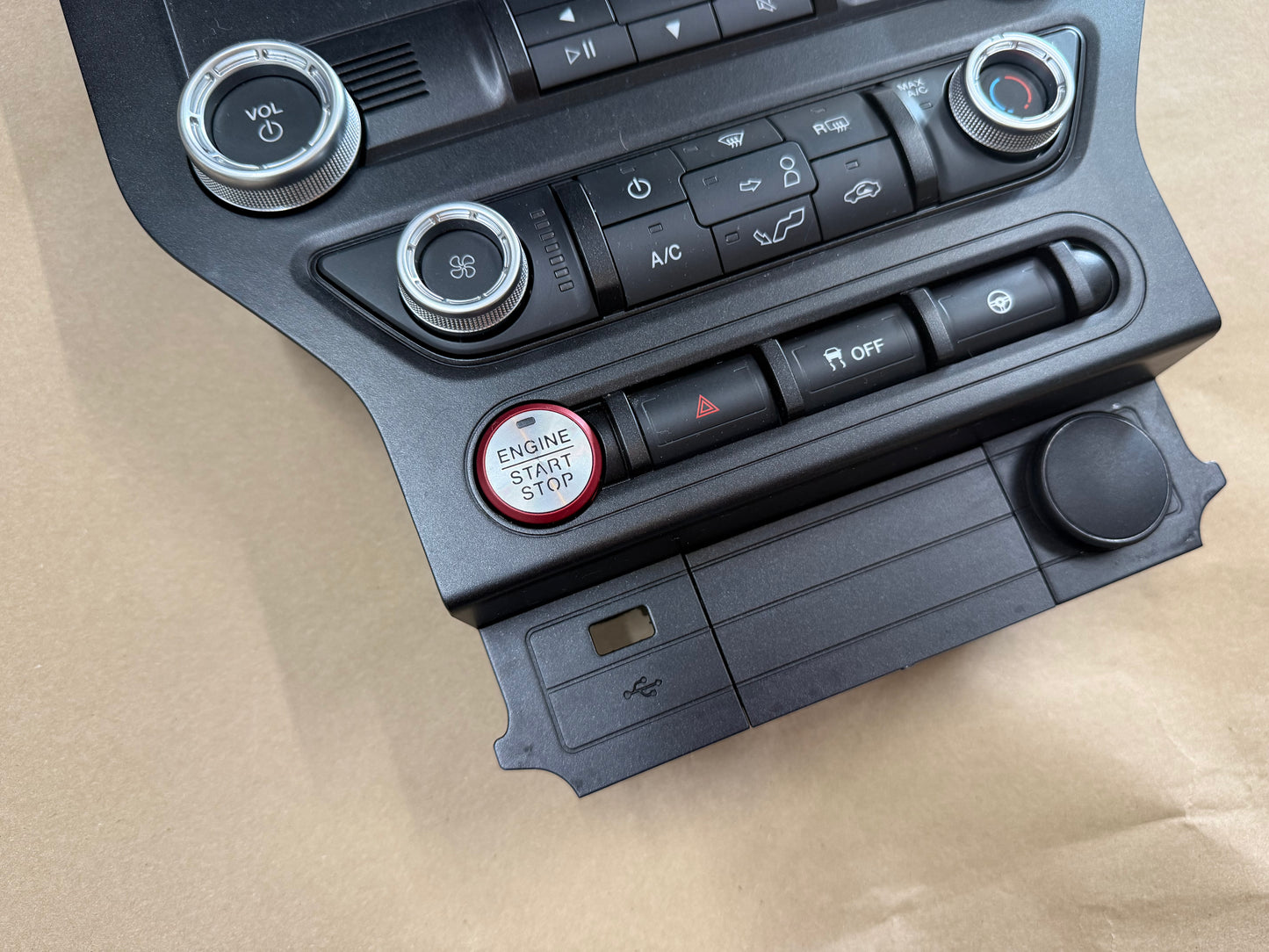 2018-2023 Ford Mustang GT Face Plate Radio Trim Piece