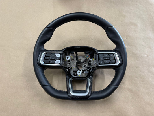 2024-2026 Ford Mustang GT Leather Steering Wheel "Manual"