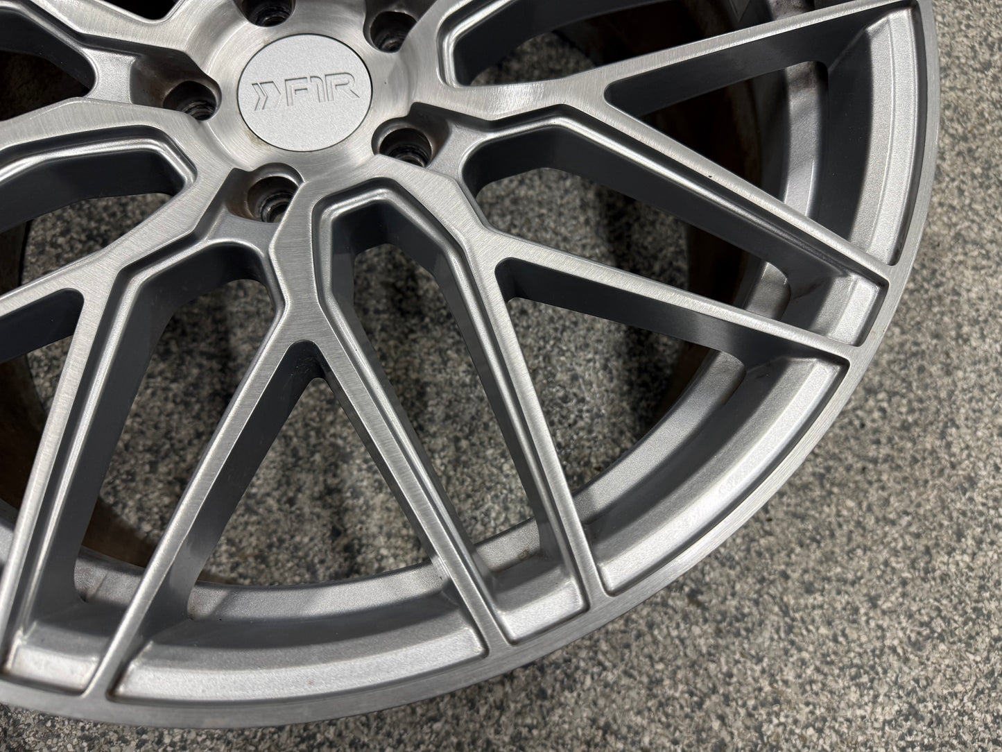 2015-2023 Ford Mustang F1R F103 Brushed Silver Wheels Set of 4 20x10"