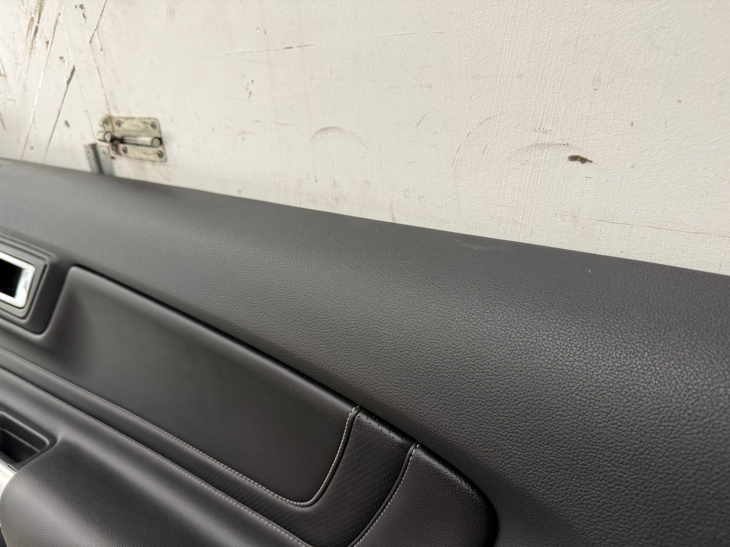2018-2023 Mustang GT V6 EcoBoost LH RH Premium Leather Insert Door Panels Pair