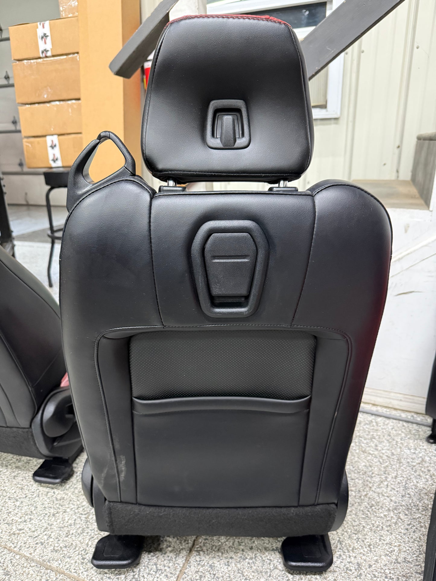 2015-2017 Ford Mustang GT Red/Black Leather Convertible Front & Rear Seats