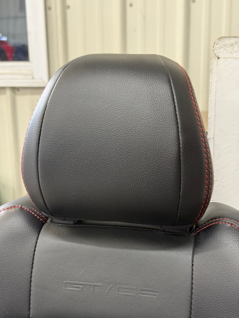 2018-2023 Ford Mustang GT/CS Leather/Suede Front Seats Black Heated/Cooled