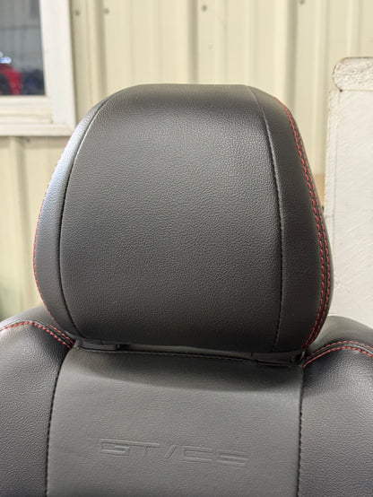 2018-2023 Ford Mustang GT/CS Leather/Suede Front Seats Black Heated/Cooled