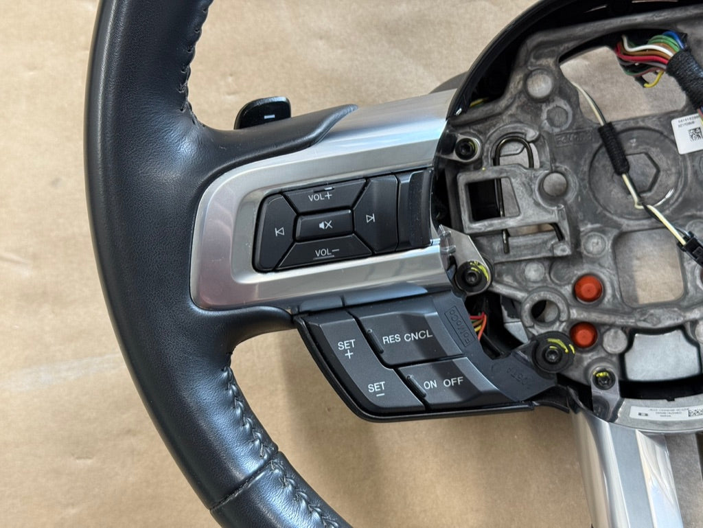 2018-2023 Ford Mustang Leather Steering Wheel Automatic Paddle Shifters