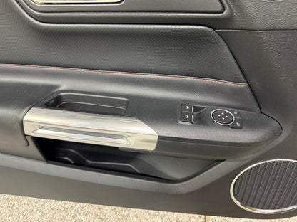 2015-2017 Ford Mustang GT V6 EcoBoost LH RH Leather Insert Door Panels Pair