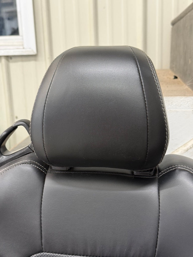2018-2023 Ford Mustang GT Black Leather Convertible Front & Rear Seats