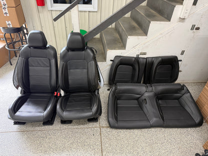 2018-2023 Ford Mustang GT Black Leather Coupe Front Rear Power Seats Heat/Cooled