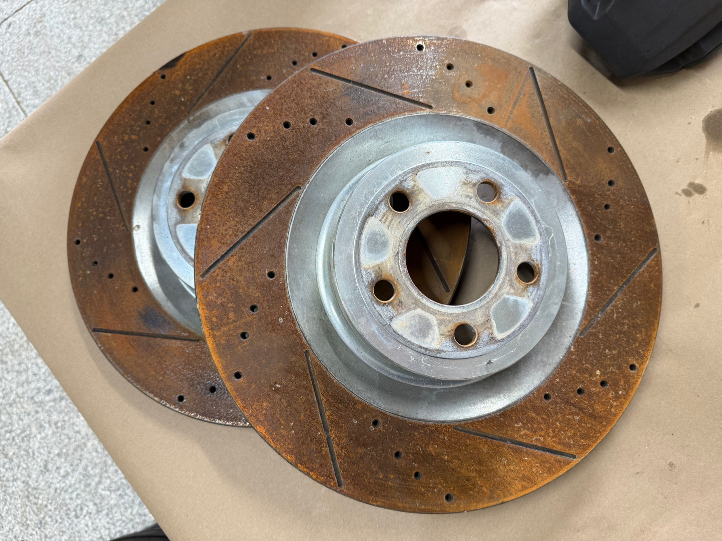 2015-2023 Ford Mustang GT Front 6 Piston BREMBO Brake Calipers Rotors 34k mi