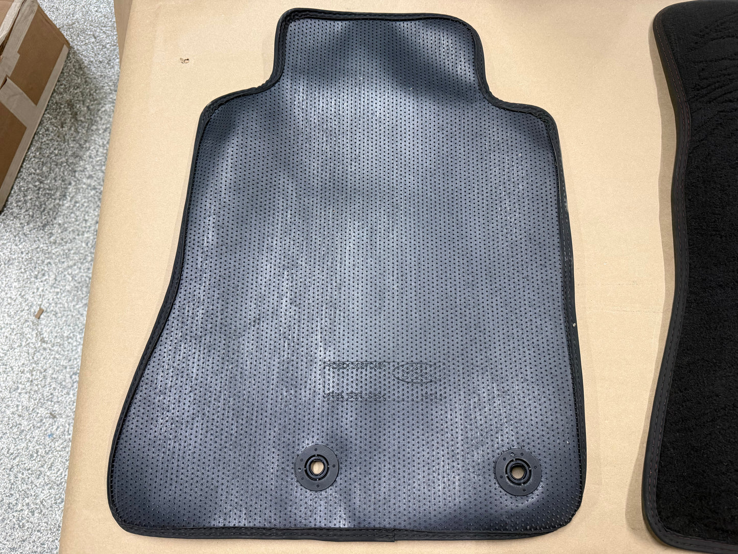 2024-2026 Ford Mustang GT Front Floor Mats Carpet "Red Stitch"