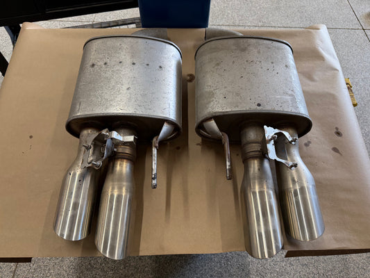 2018-2023 Ford Mustang GT Active Exhaust Quad Tip Mufflers