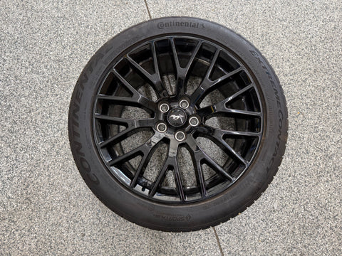 2015-2023 Mustang GT 5.0 19x9.5" Wheel Rim PP1 Rear 275/40/19 Continental