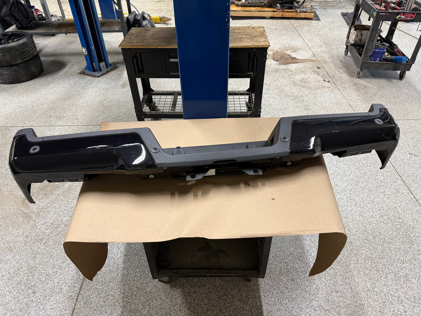 2017-2022 Ford F-250 F-350 Painted Rear Bumper Complete W/Sensors "UM"