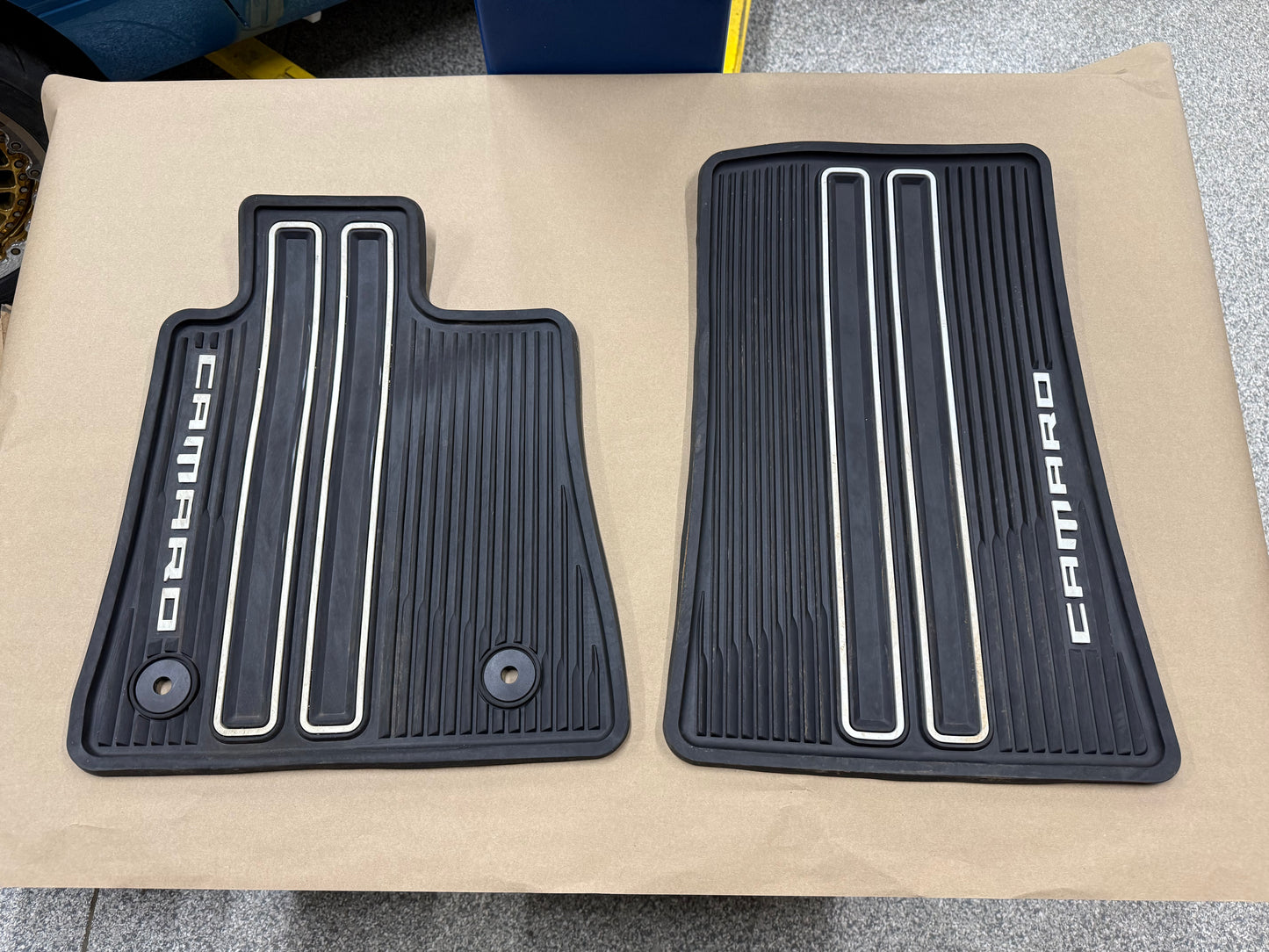 2016-2024 Camaro Molded Rubber Front Floor Mats