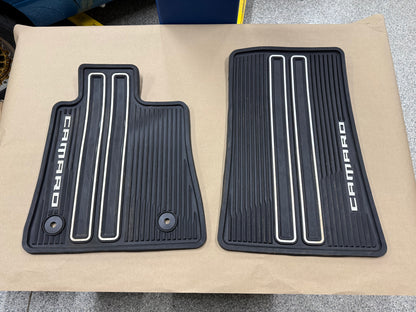 2016-2024 Camaro Molded Rubber Front Floor Mats