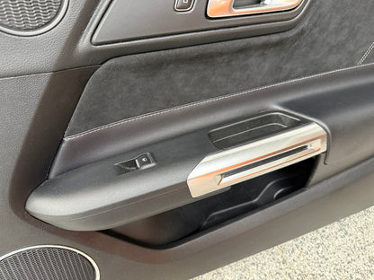 2018-2023 Ford Mustang LH RH Premium Leather/Suede Insert Door Panels Pair