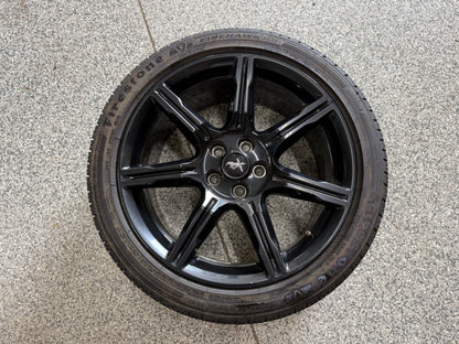 2015-2023 Ford Mustang GT Black Wheel Rim Tire 19"x8.5" 255/40/19 Firestone