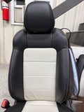 2018-2023 Ford Mustang GT Black/White Leather Front Rear Power Seats Heat/Cooled