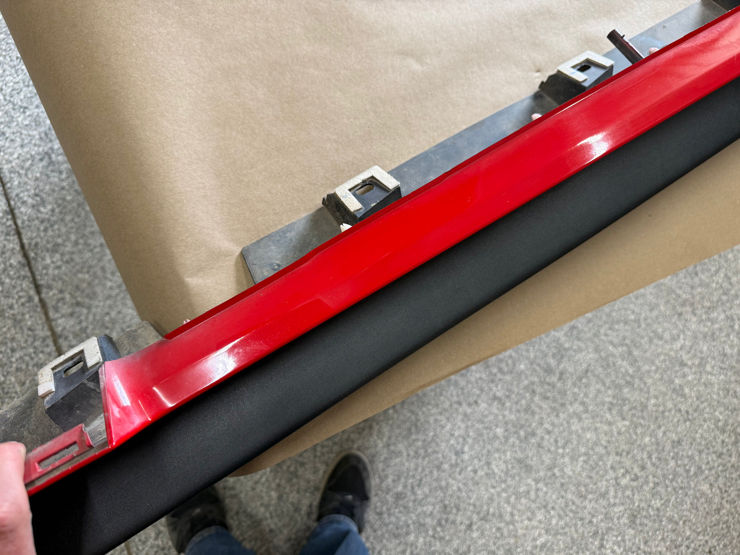 2015-2023 Mustang GT V6 LH Side Skirt Molding Driver Side "Race Red"
