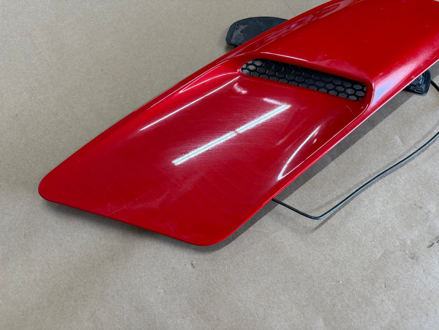 2015-2017 Ford Mustang GT Hood Insert Vents RH LH Pair "Race Red"