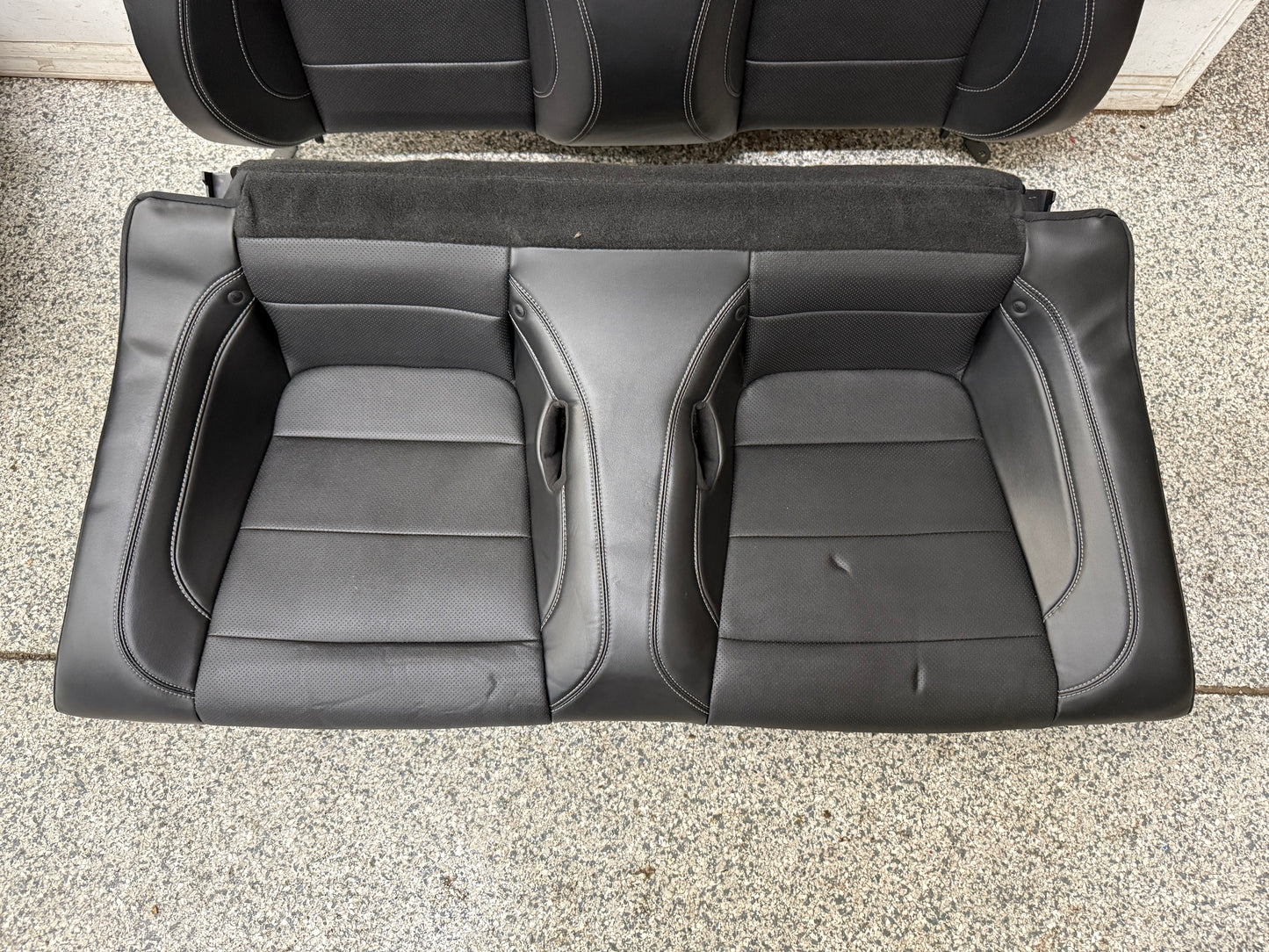 2018-2023 Ford Mustang GT Black Leather Convertible Front & Rear Seats