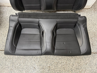 2018-2023 Ford Mustang GT Black Leather Convertible Front & Rear Seats