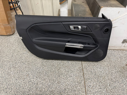 2024-2026 Ford Mustang GT LH Driver Leather Insert Door Panel Grey Stitching