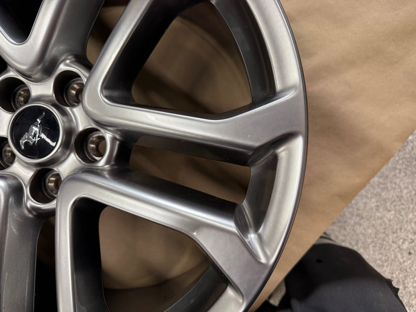 2015-2023 Ford Mustang GT Silver Wheel Rim 20x9"