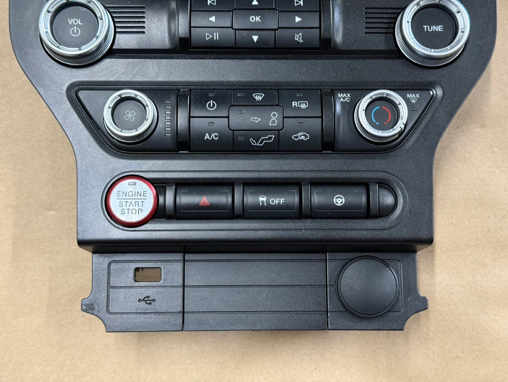 2018-2023 Ford Mustang GT Face Plate Radio Trim Piece
