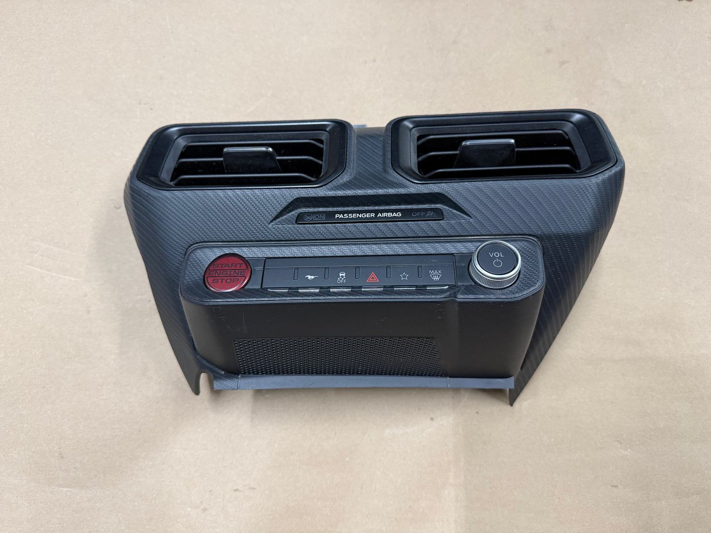 2024-2025 Ford Mustang S650 Center Dash Trim Air Vents Push Start Bezel Panel
