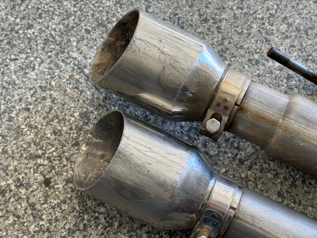 2018-2023 Ford Mustang GT 5.0L MBRP 3" Cat Back 4" Tips, Race Version (Damaged)