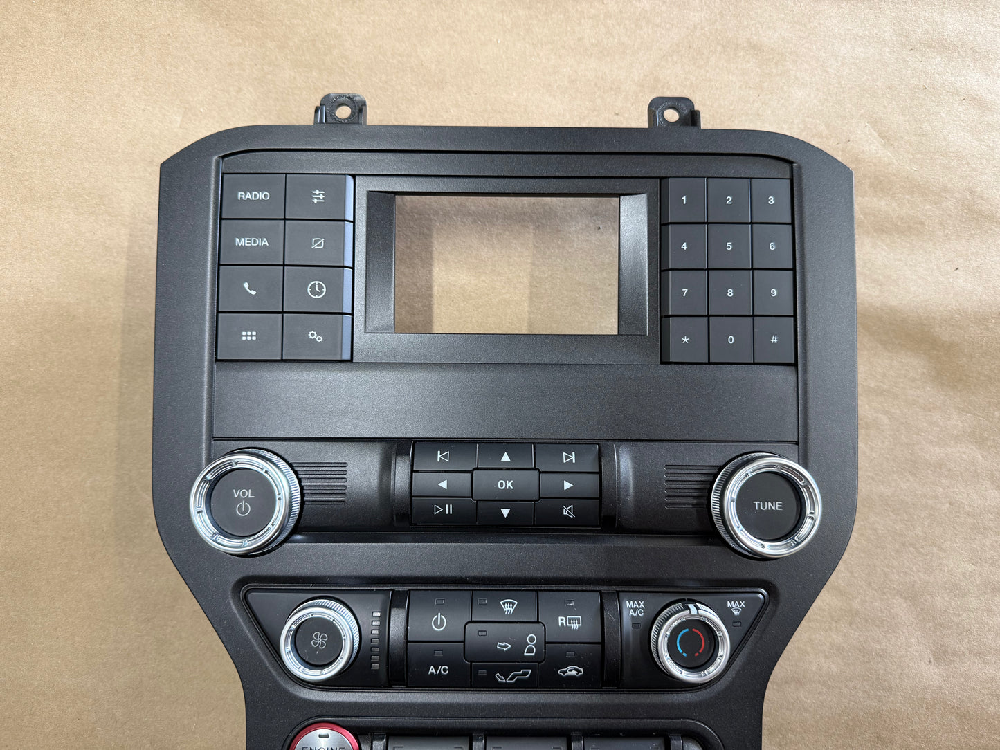 2018-2023 Ford Mustang GT Face Plate Radio Trim Piece
