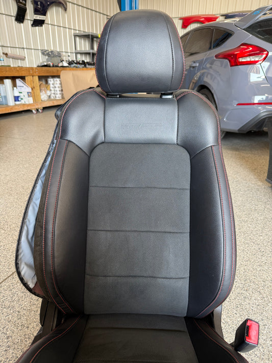 2018-2023 Ford Mustang GT California Special Front Rear Seats Black Red Stitch