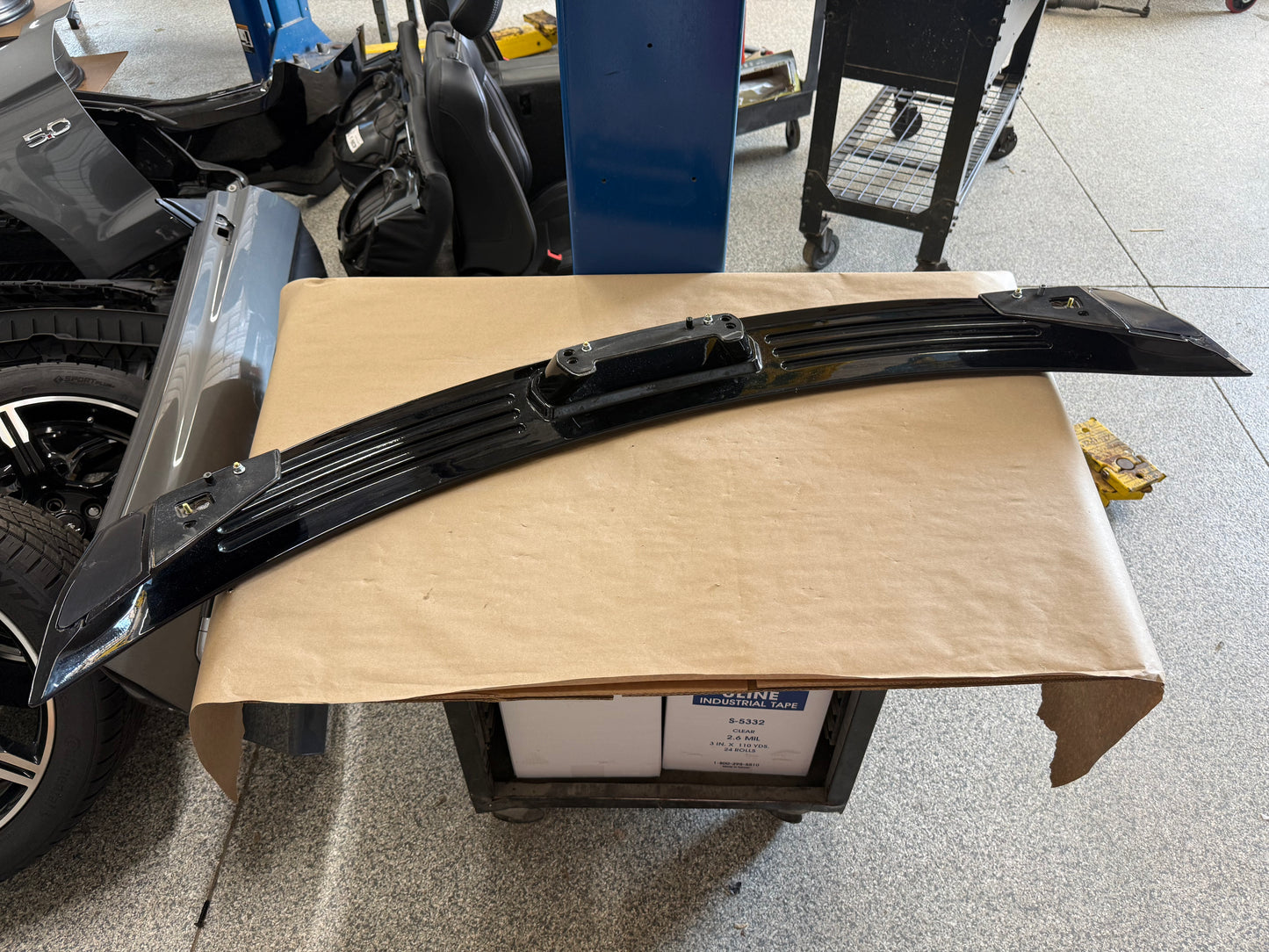 2018-2023 Ford Mustang GT EcoBoost Rear Trunk 4-Post Spoiler "Black" Aftermarket