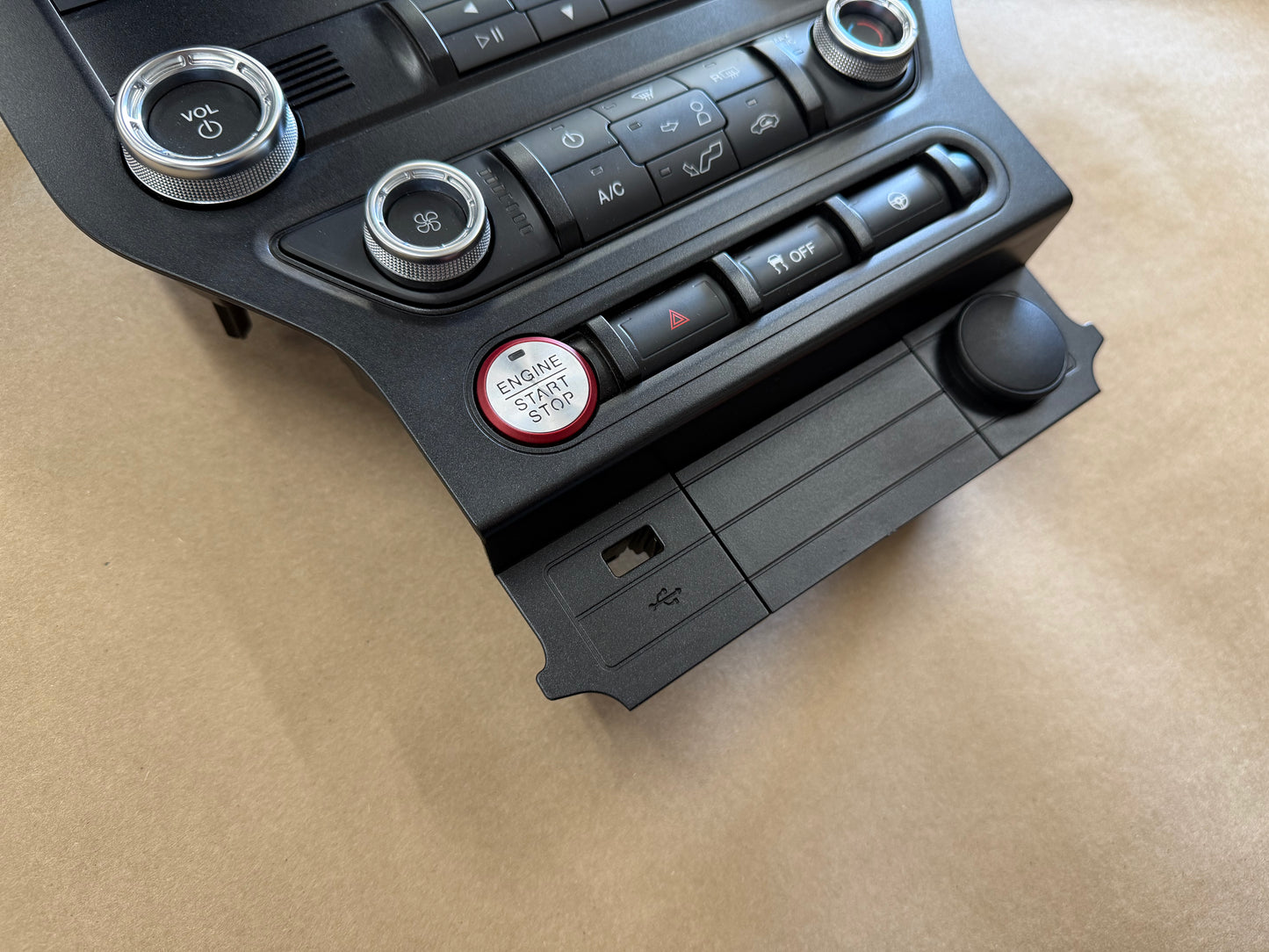 2018-2023 Ford Mustang GT Face Plate Radio Trim Piece