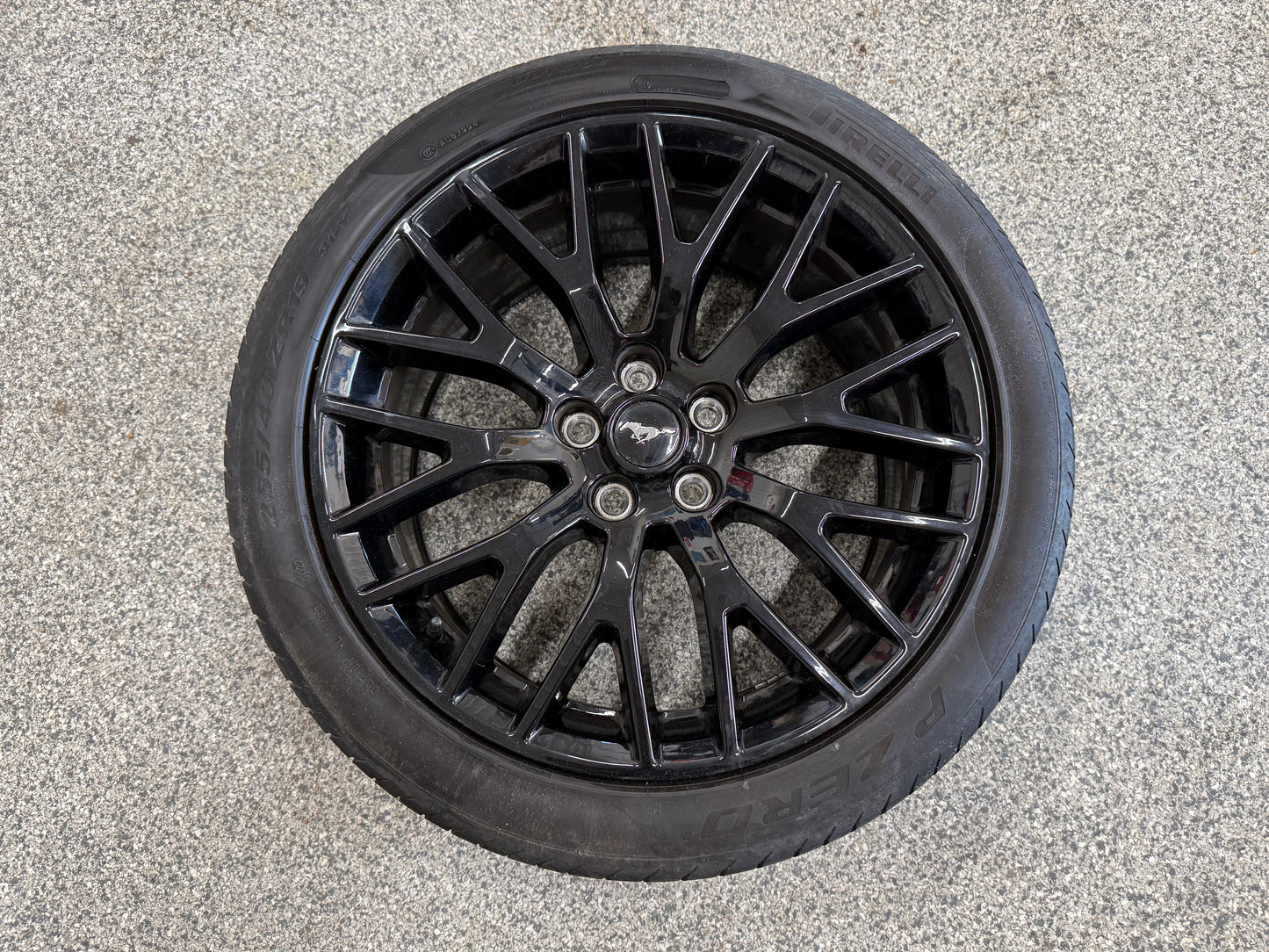 2015-2023 Mustang GT 5.0 19x9" Wheel Rim PP1 Rear 255/40/19 Pirelli