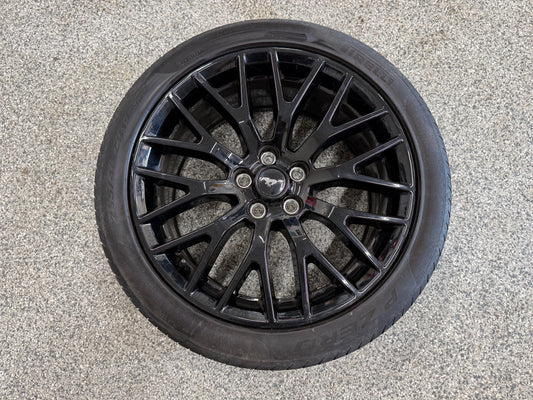 2015-2023 Mustang GT 5.0 19x9" Wheel Rim PP1 Rear 255/40/19 Pirelli