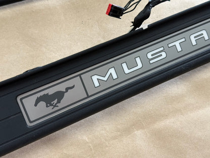 2015-2023 Ford Mustang "My Color" Sill/Scuff Plates Interior Trim Black